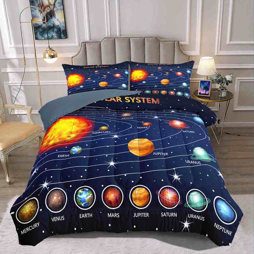 Educational Solar System Comforter Set Toddlers | CozyLil