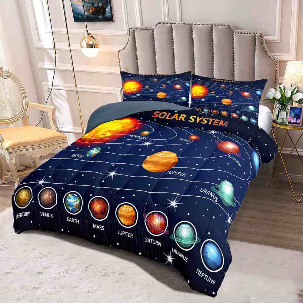 Educational Solar System Comforter Set Toddlers | CozyLil