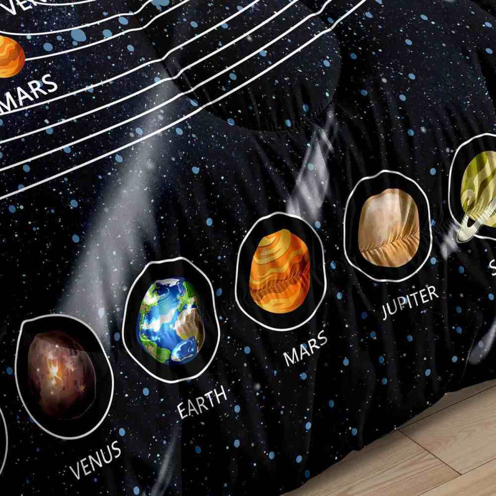 Shooting Star Solar System Comforter Set Boys | CozyLil