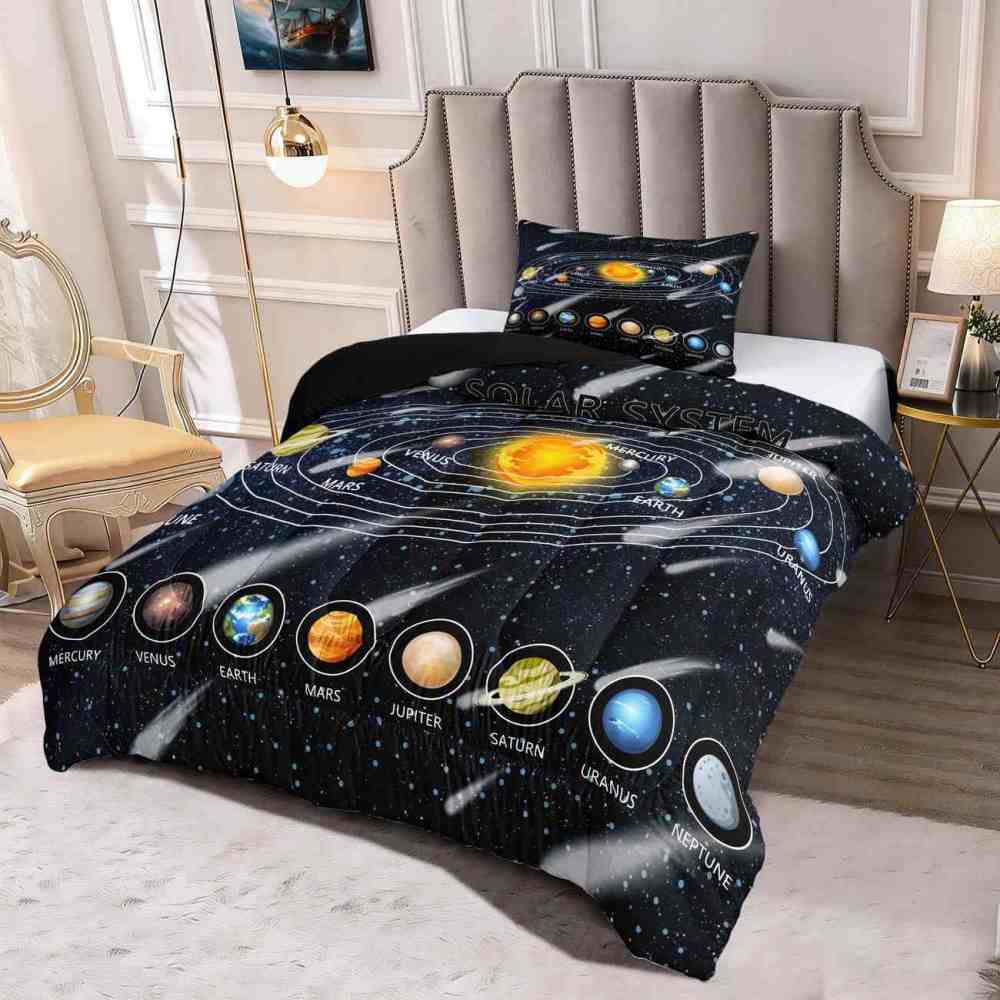 Shooting Star Solar System Comforter Set Boys | CozyLil