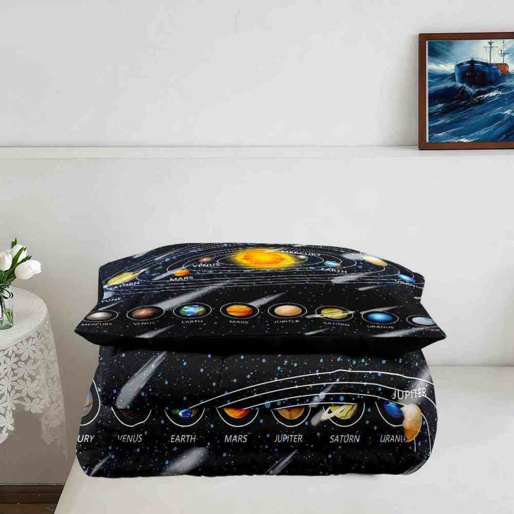 Shooting Star Solar System Comforter Set Boys | CozyLil
