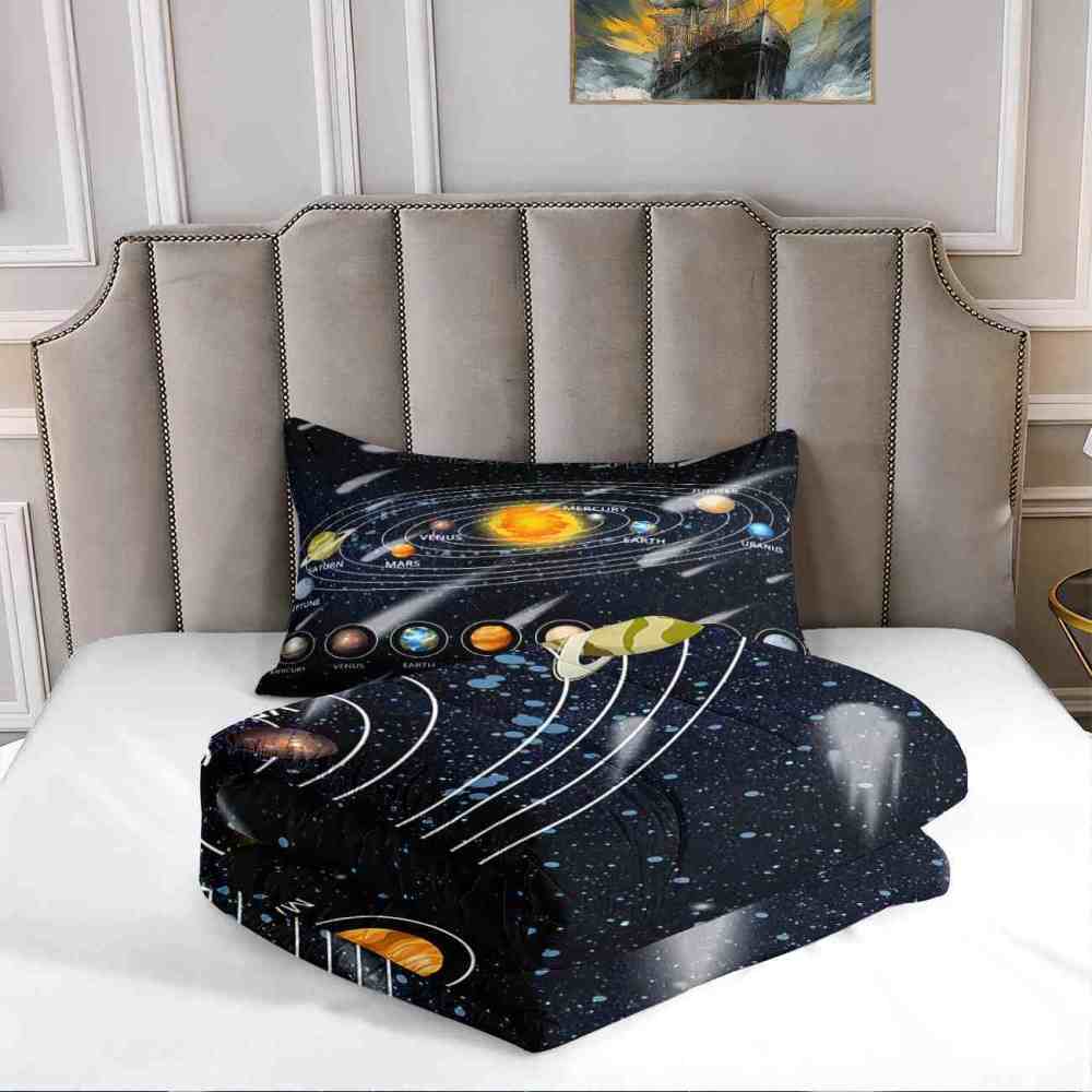 Shooting Star Solar System Comforter Set Boys | CozyLil
