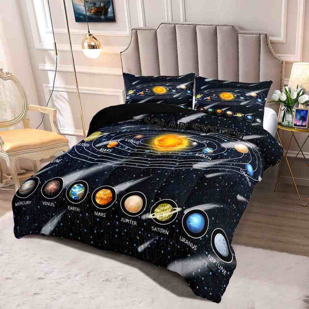 Shooting Star Solar System Comforter Set Boys | CozyLil