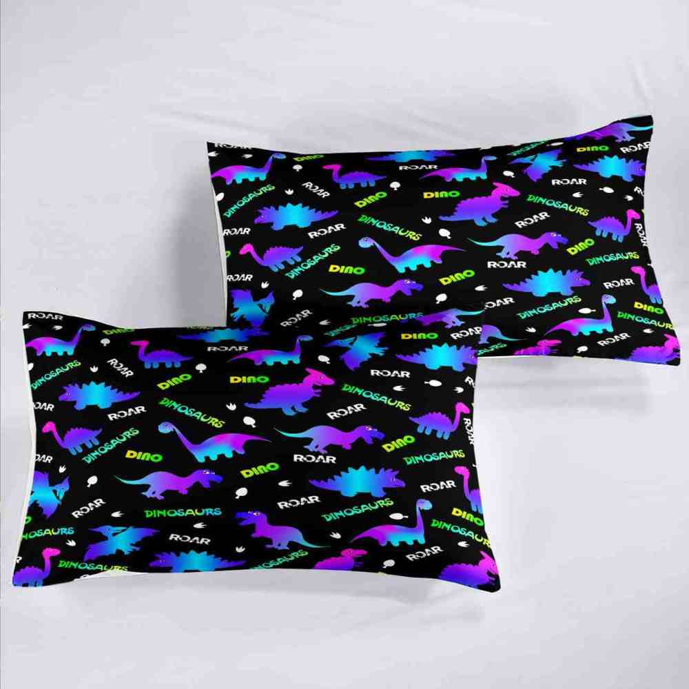 Neon Glowing Dinosaur Kids Comforter Set | CozyLil