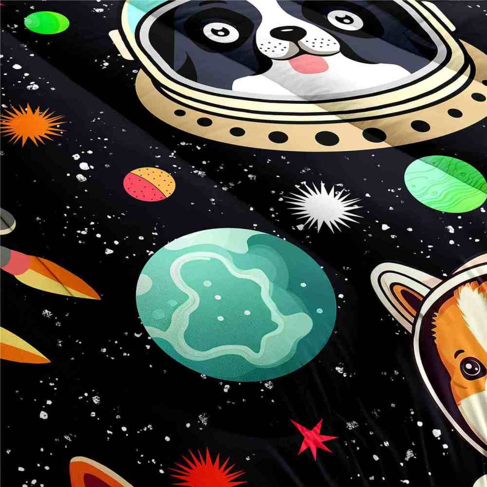 Space Astronaut Puppy Kids Comforter Set | CozyLil