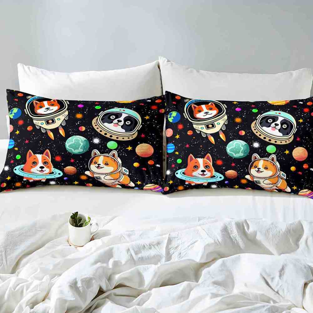 Space Astronaut Puppy Kids Comforter Set | CozyLil