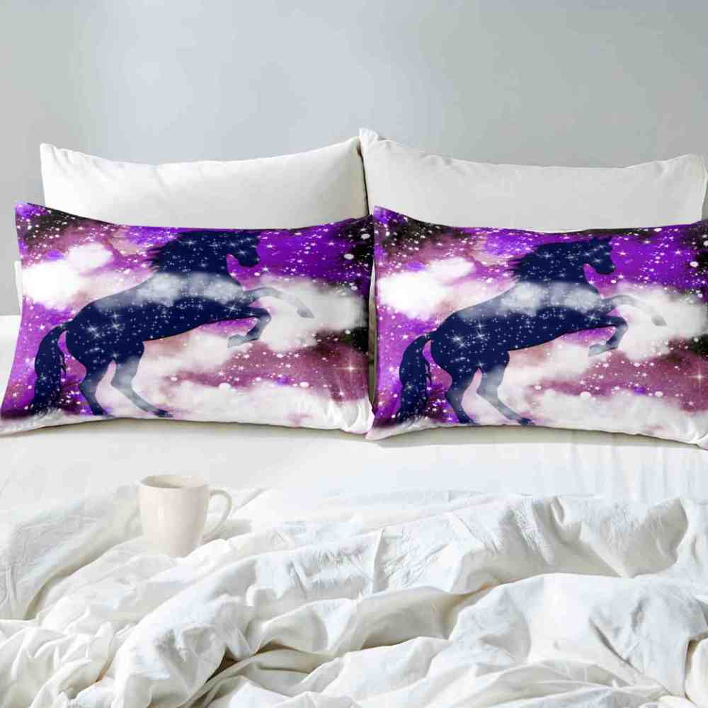 Cosmic Galaxy Horse Comforter Set | CozyLil