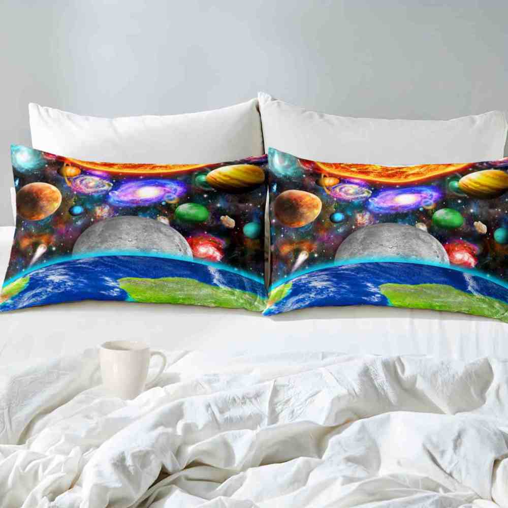 Outer Space Solar System Kids Comforter Set | CozyLil