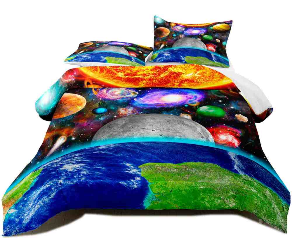 Outer Space Solar System Kids Comforter Set | CozyLil