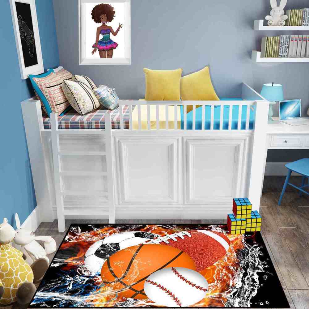 Fiery Clash Multi Sports Area Rug | CozyLil