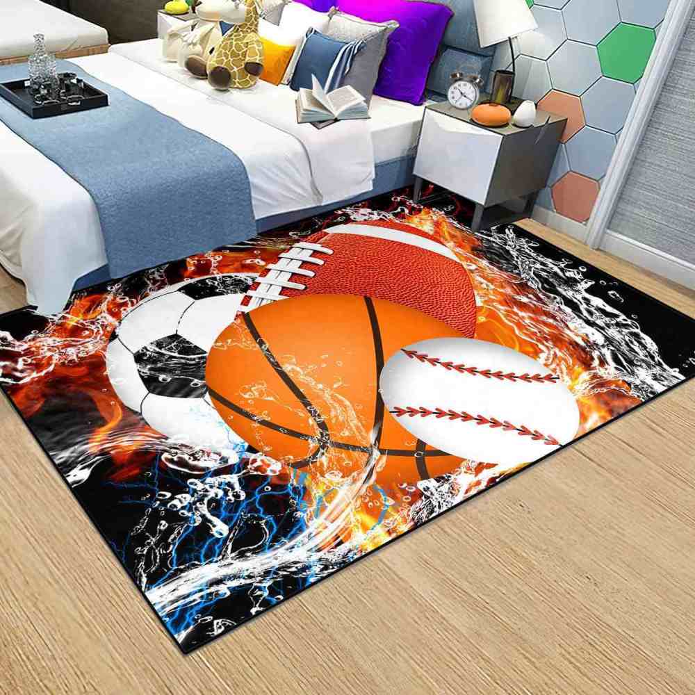 Fiery Clash Multi Sports Area Rug | CozyLil