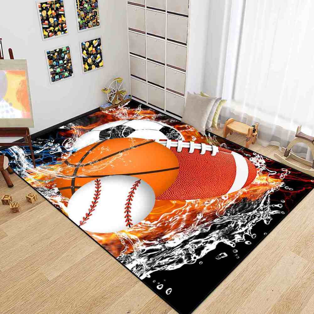 Fiery Clash Multi Sports Area Rug | CozyLil