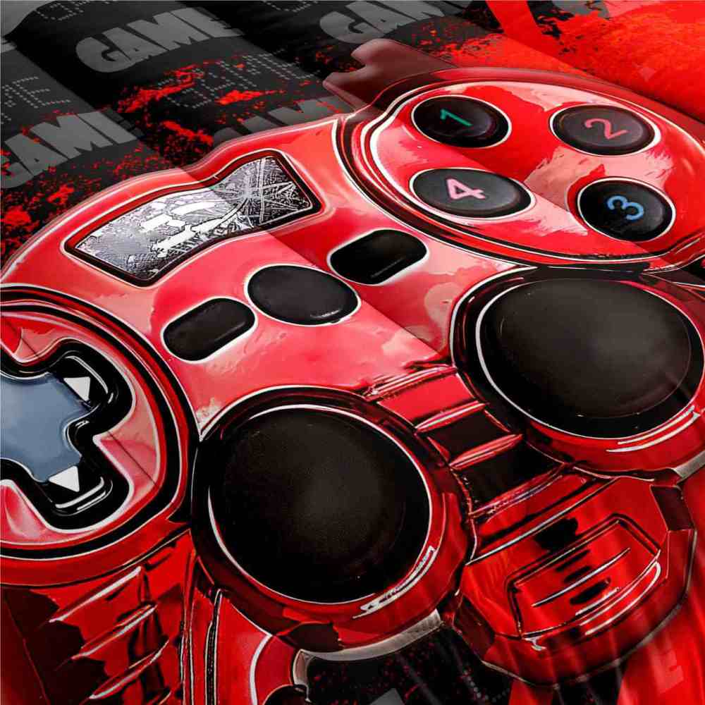 Red Mechanical Gamer Comforter Set Boys Room | CozyLil