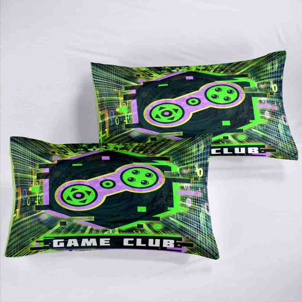 Cyber Green Game Club Comforter Set Teens | CozyLil
