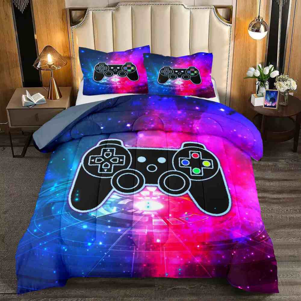 Cosmic Portal Gamer Comforter Set Teen Room | CozyLil