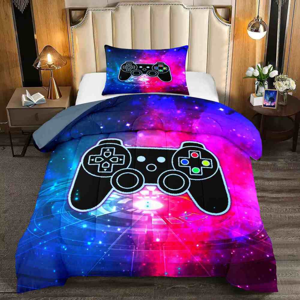 Cosmic Portal Gamer Comforter Set Teen Room | CozyLil
