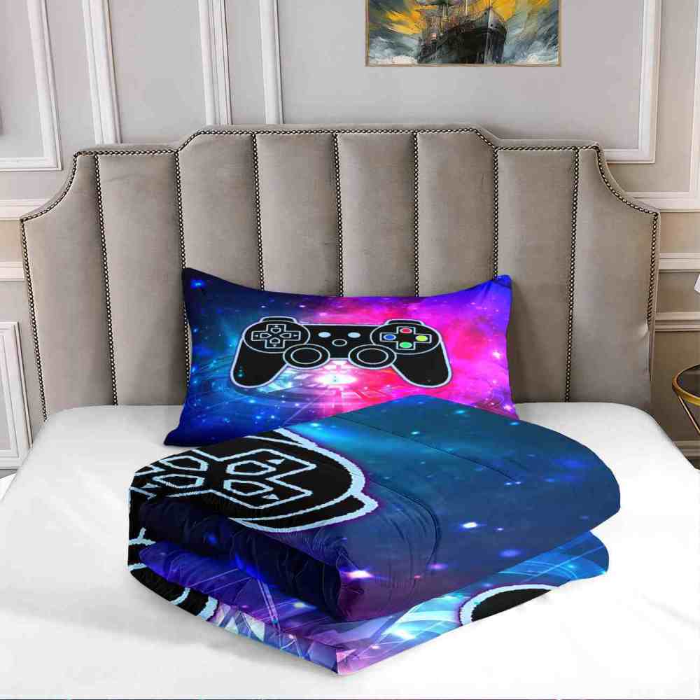 Cosmic Portal Gamer Comforter Set Teen Room | CozyLil