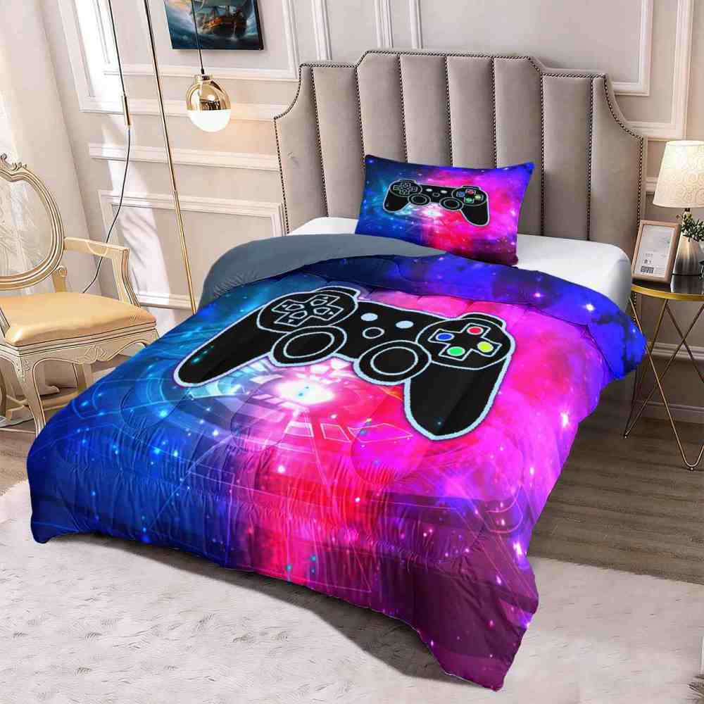 Cosmic Portal Gamer Comforter Set Teen Room | CozyLil