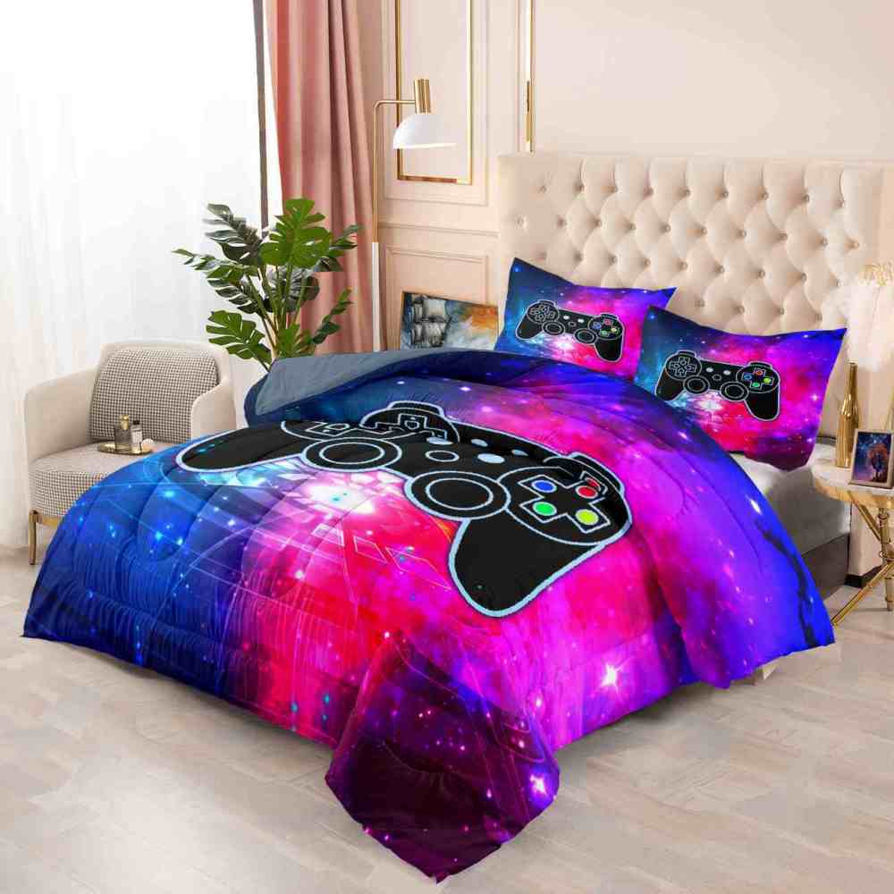 Cosmic Portal Gamer Comforter Set Teen Room | CozyLil