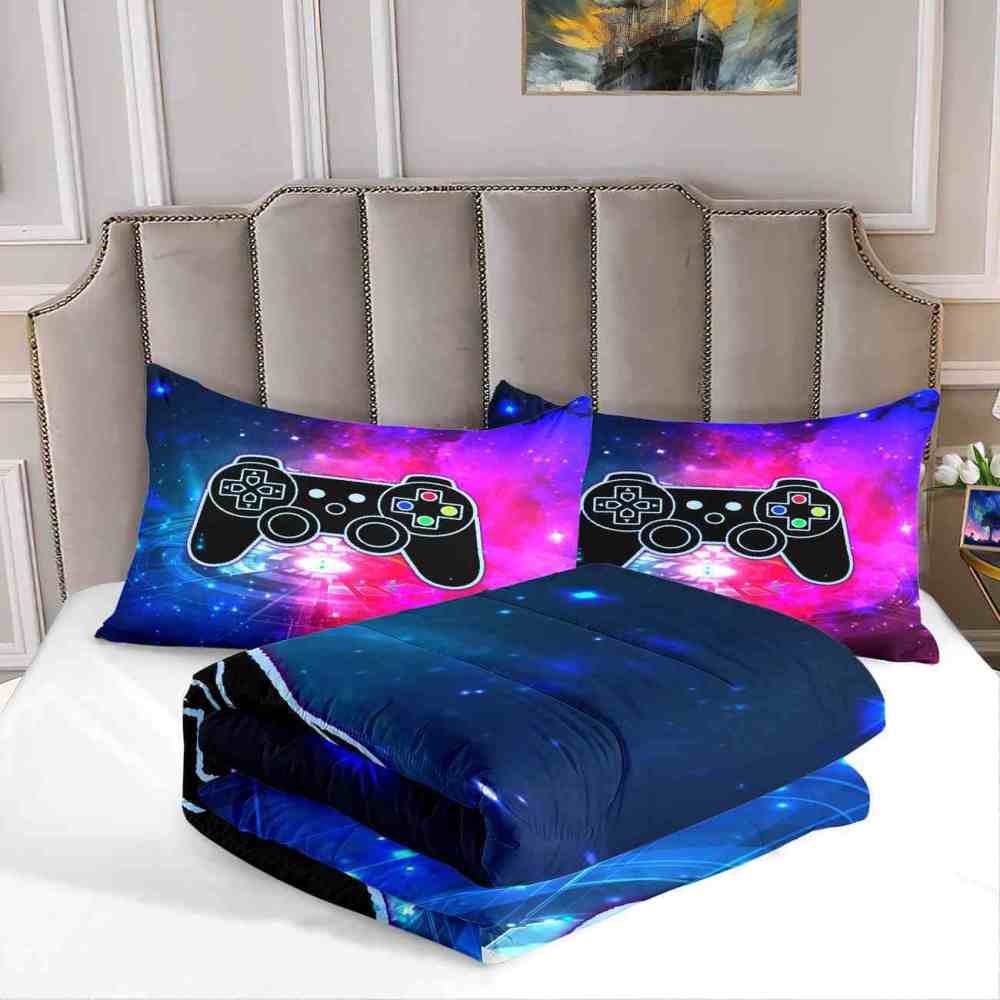 Cosmic Portal Gamer Comforter Set Teen Room | CozyLil