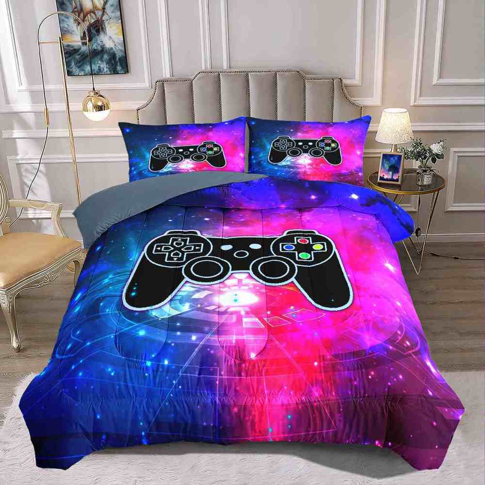 Cosmic Portal Gamer Comforter Set Teen Room | CozyLil