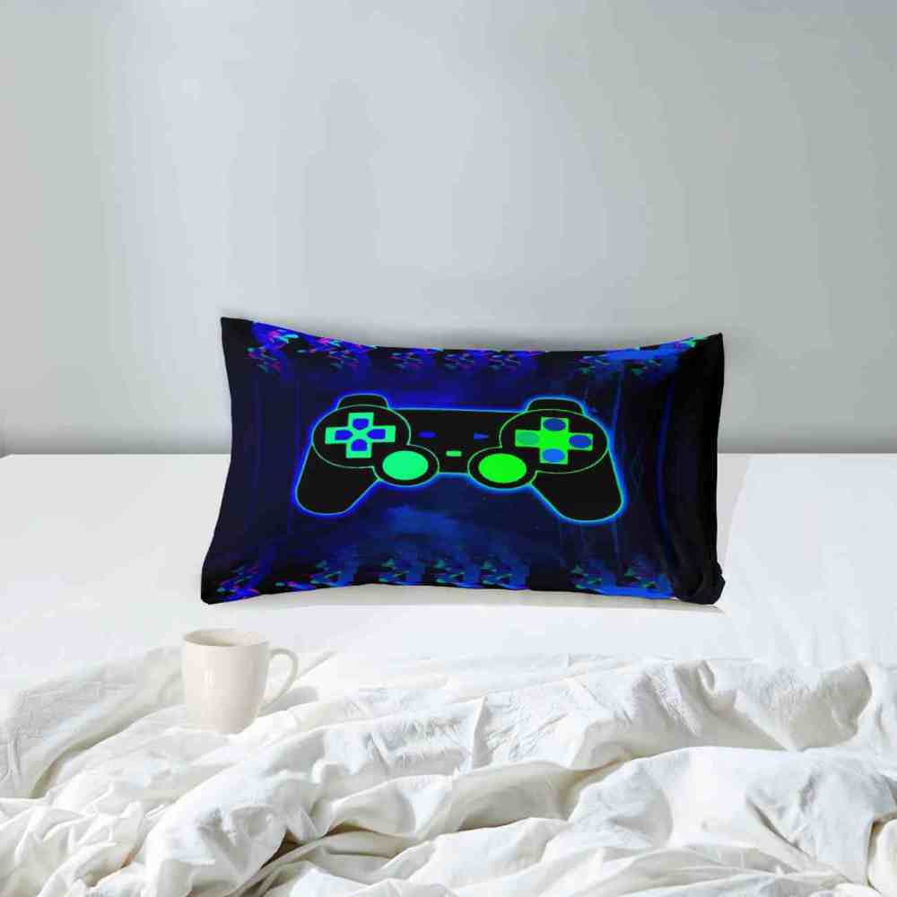 Neon Glitch Gamer Comforter Set Boys Bedroom | CozyLil