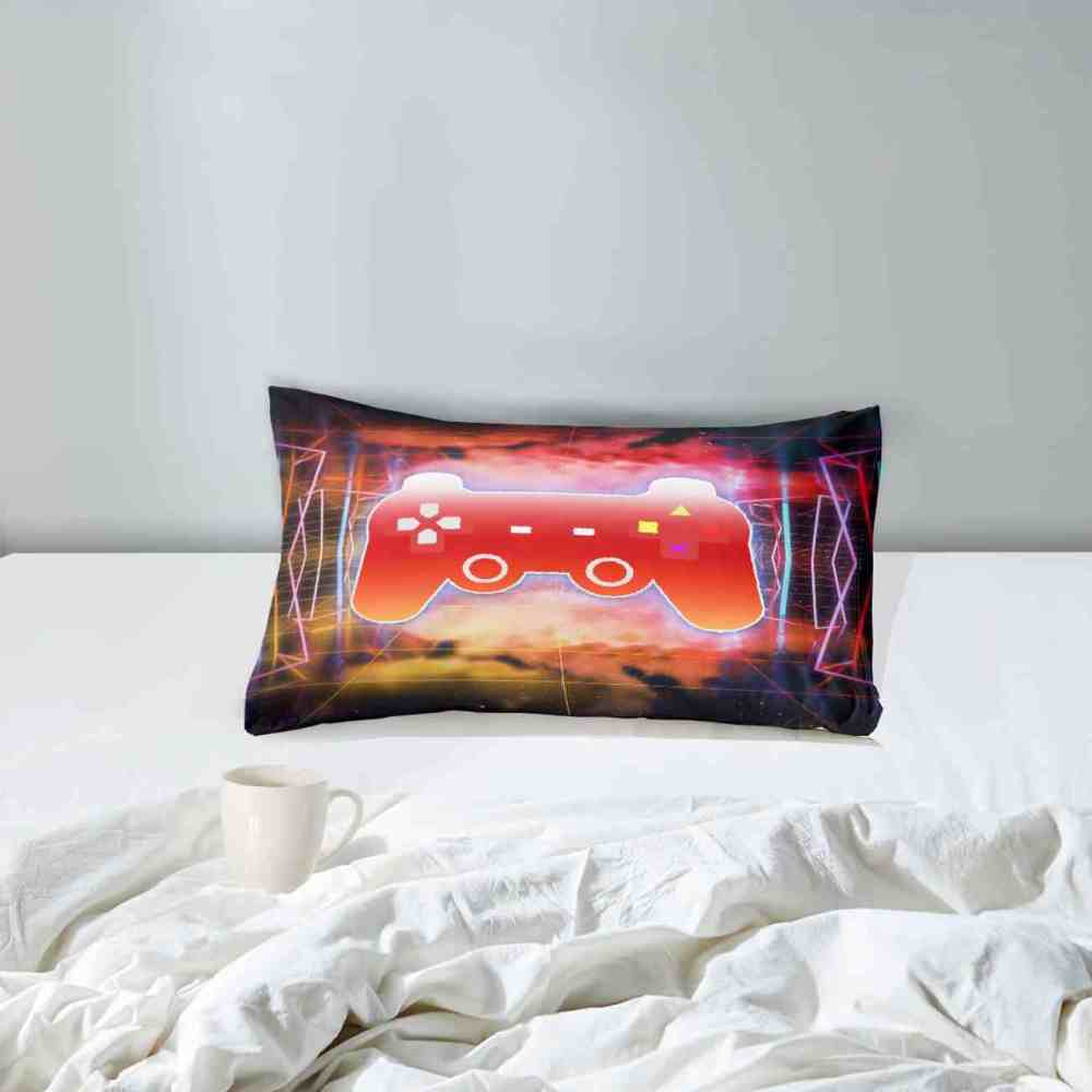 Fiery Grid Gamer Comforter Set Boys Room | CozyLil