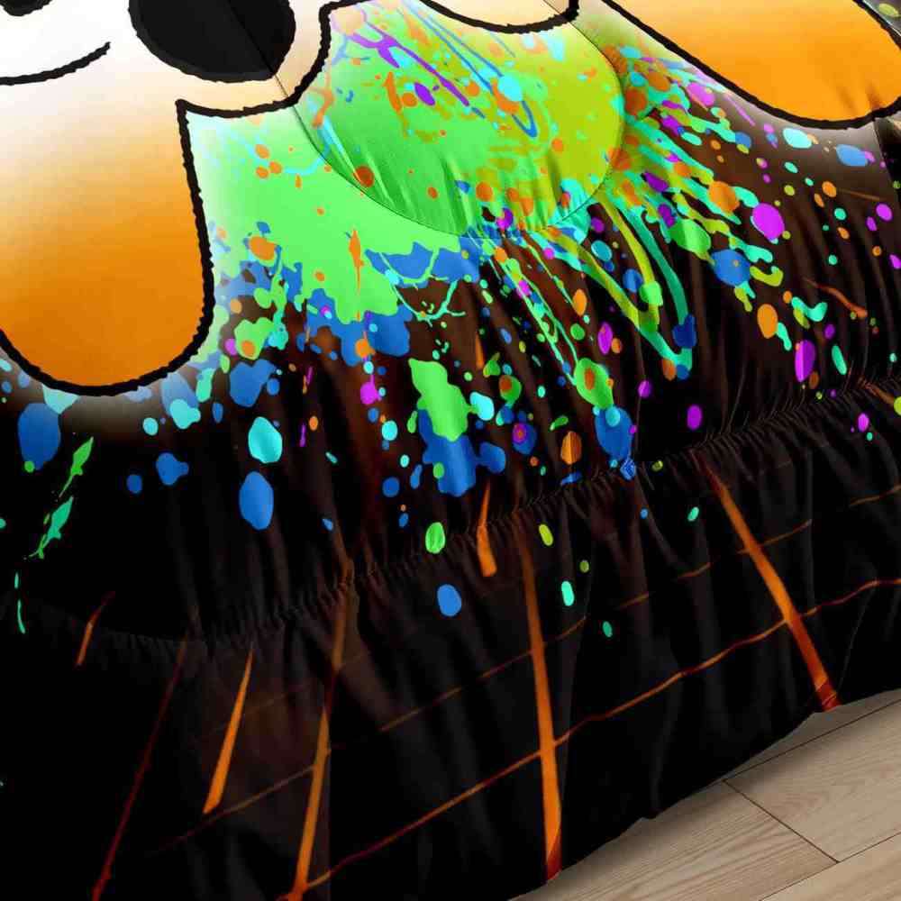 Paint Splatter Laser Gamer Comforter Set Kids | CozyLil