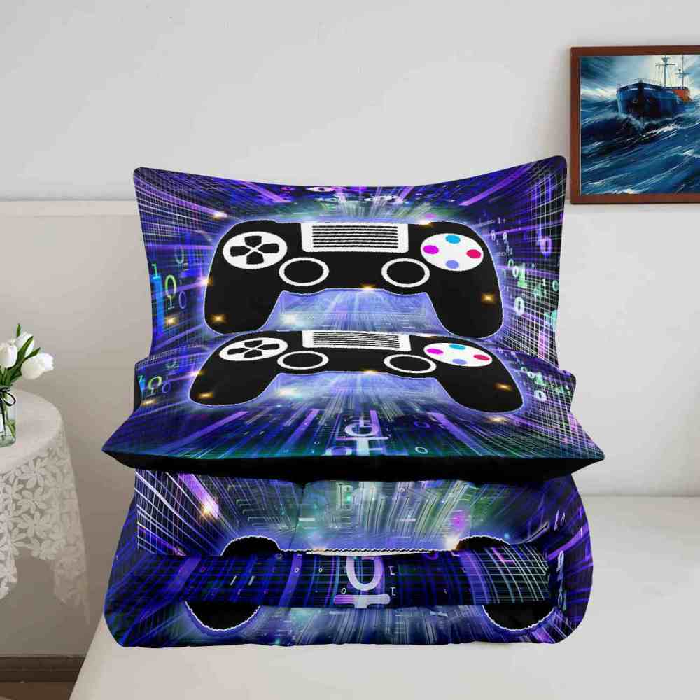 Binary Data Gamer Comforter Set Teen Bedding | CozyLil