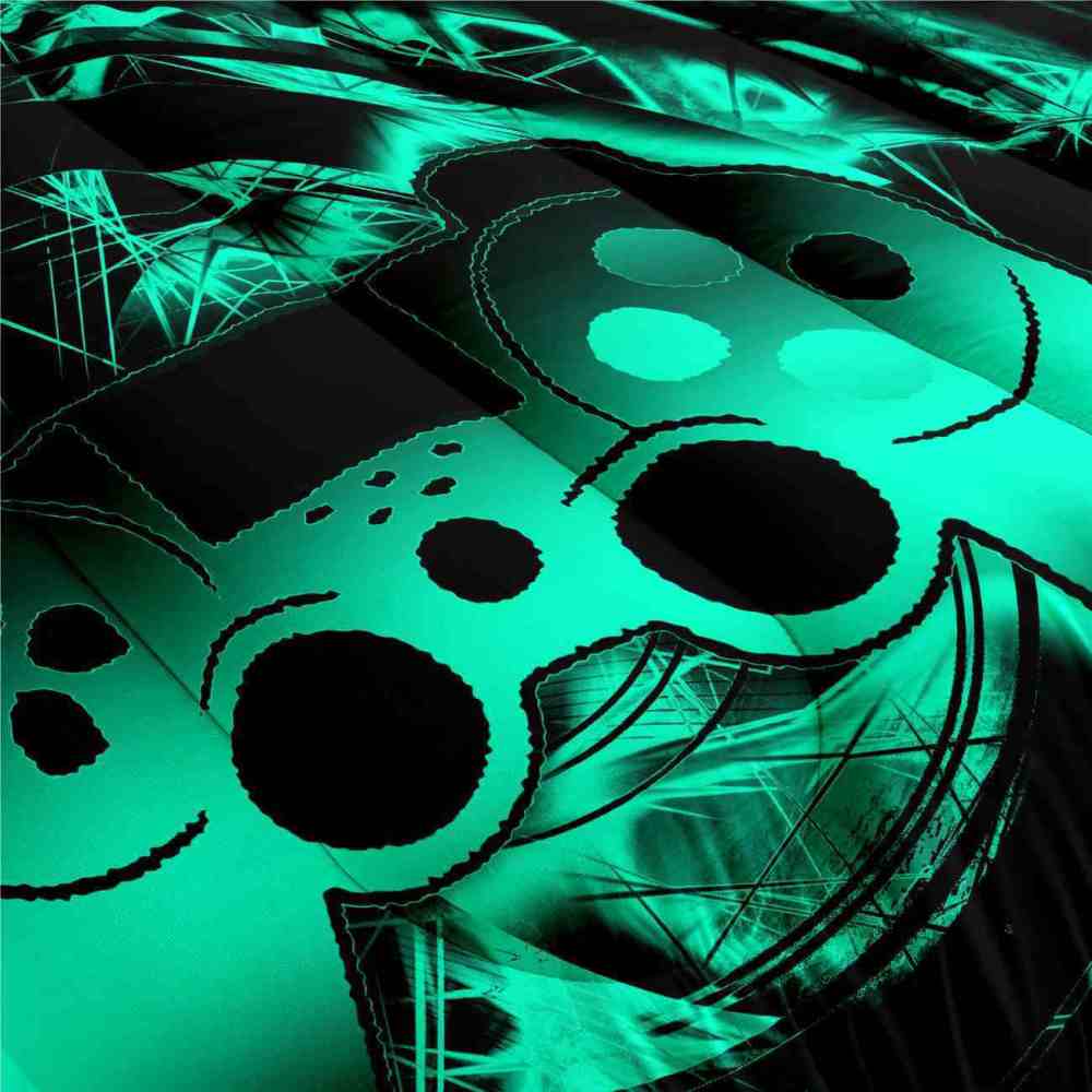 Cyan Vortex Gamer Comforter Set Boys Bedding | CozyLil