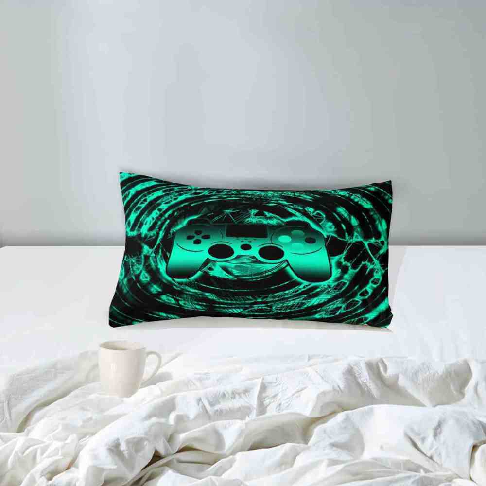 Cyan Vortex Gamer Comforter Set Boys Bedding | CozyLil