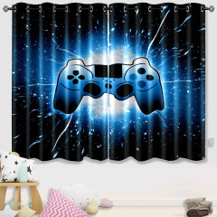 Glowing Cosmic Starburst Gamer Curtains | CozyLil