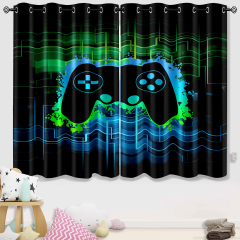 Neon Cyber Matrix Gamer Window Curtains | CozyLil