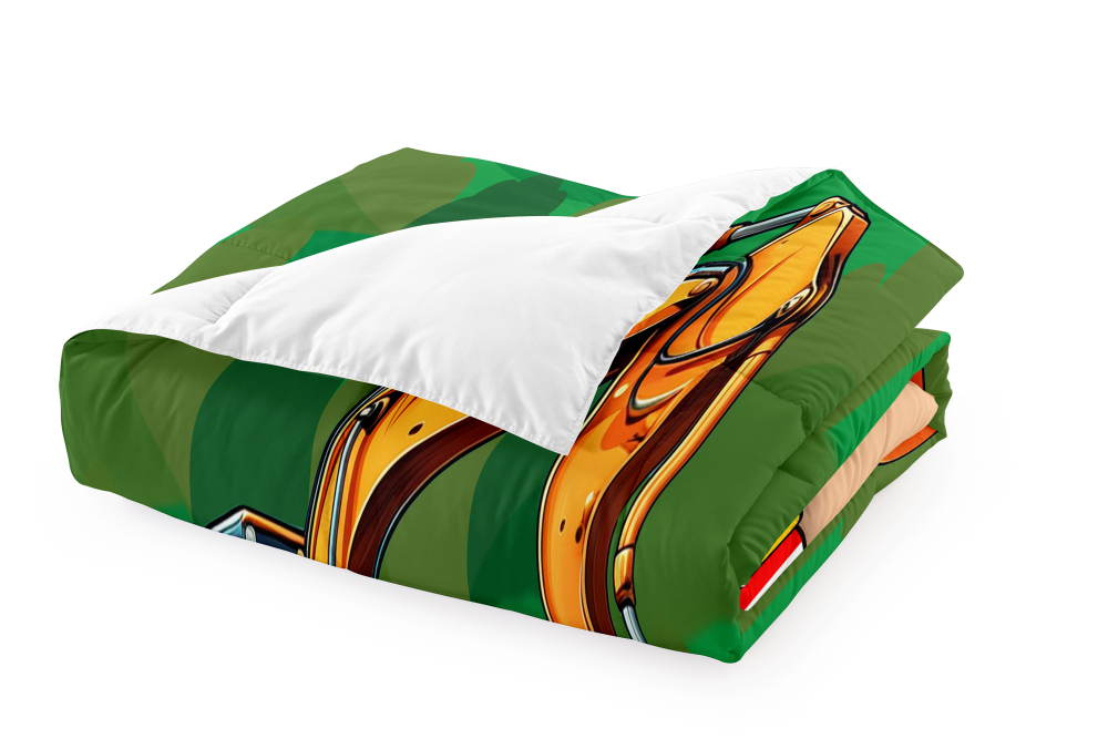 Realistic Heavy Excavator Boys Comforter Set | CozyLil