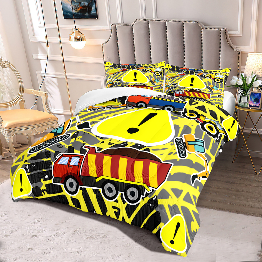 Extreme Tire Track Caution Kids Comforter Set | CozyLil