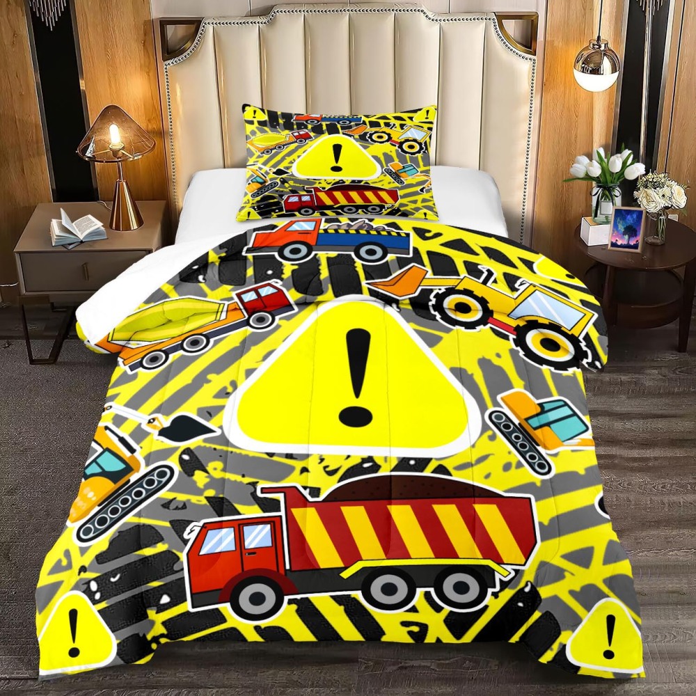 Extreme Tire Track Caution Kids Comforter Set | CozyLil
