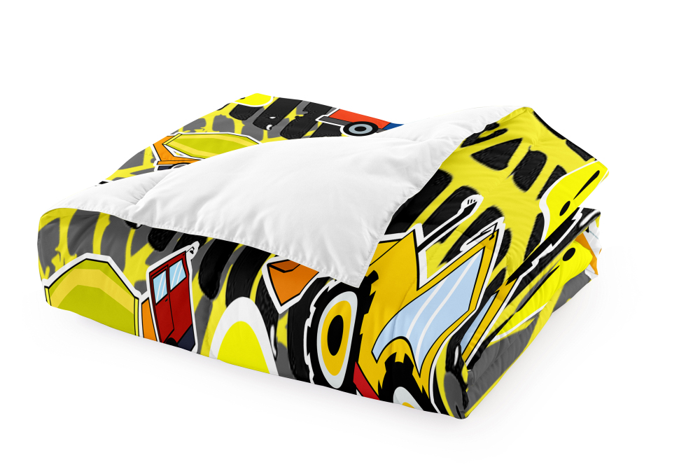 Extreme Tire Track Caution Kids Comforter Set | CozyLil