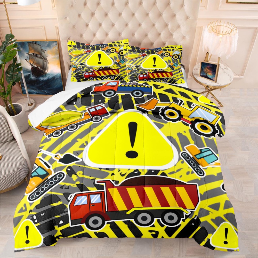 Extreme Tire Track Caution Kids Comforter Set | CozyLil
