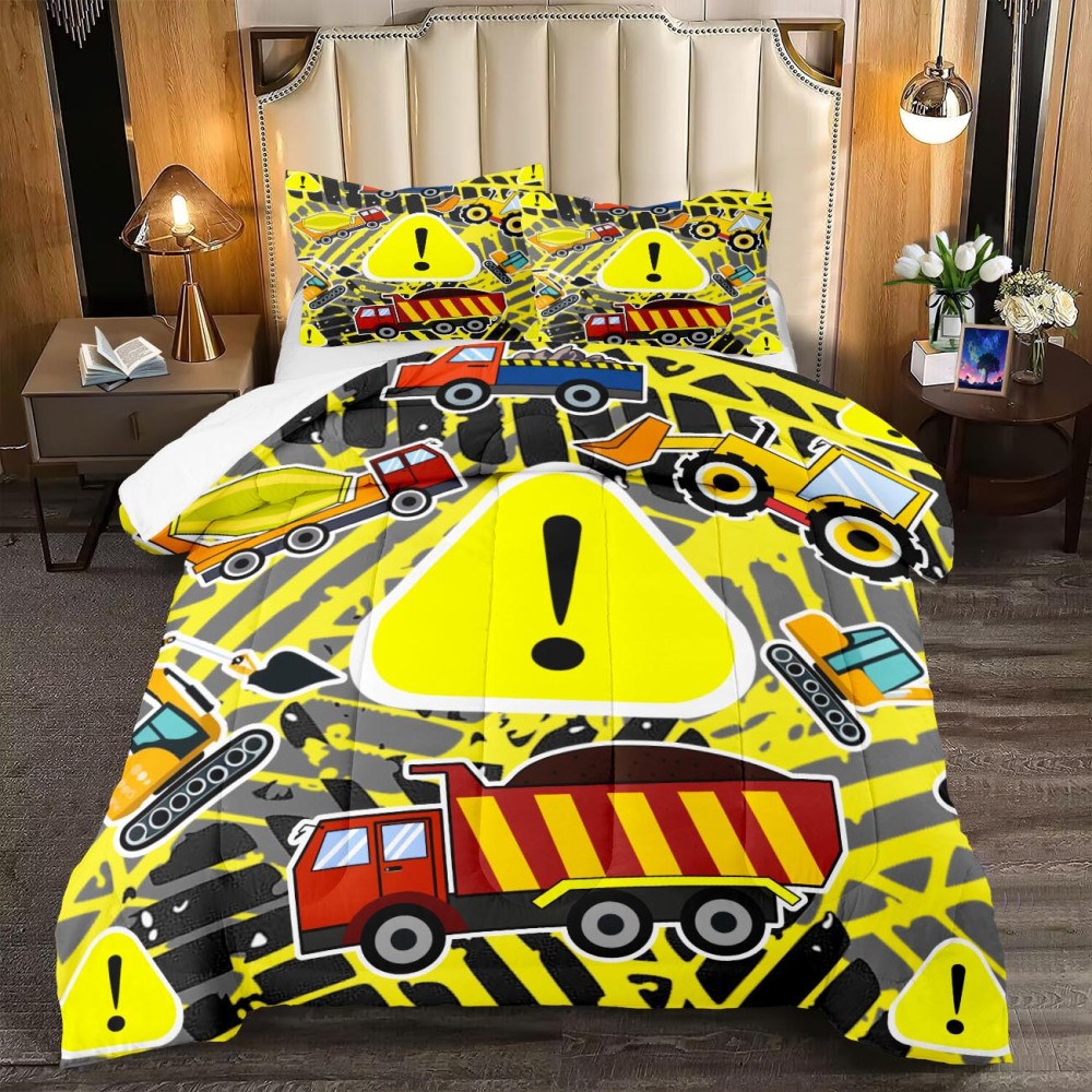 Extreme Tire Track Caution Kids Comforter Set | CozyLil