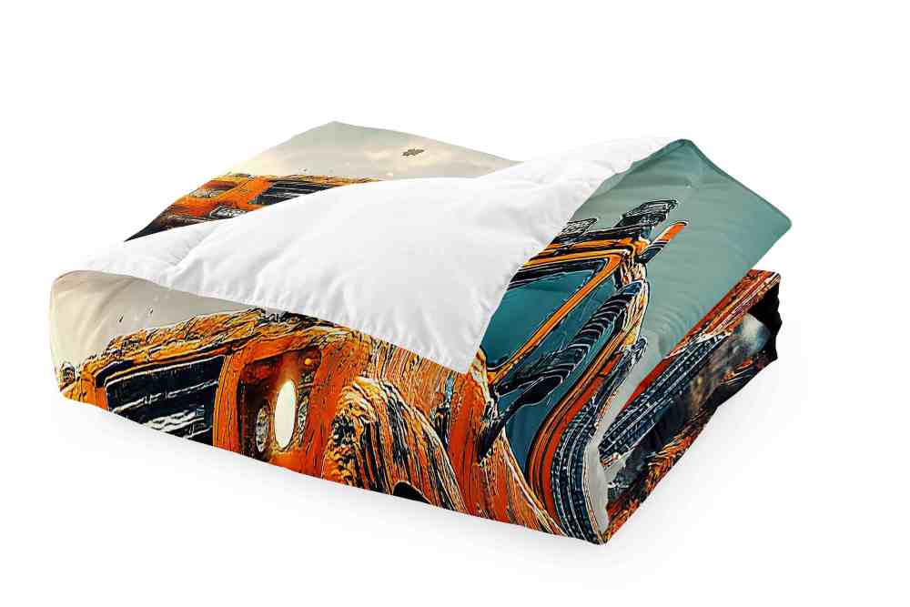 Orange Extreme Off-Road Mud Truck Bedding Set Teen Boys | CozyLil