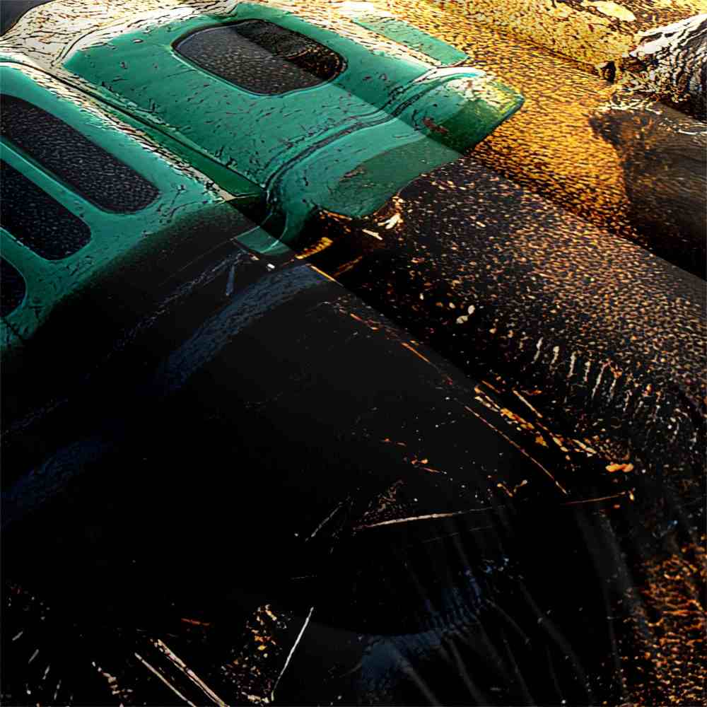 Golden Sunset Mud Truck Off-Road Bedding Set Teen Room | CozyLil