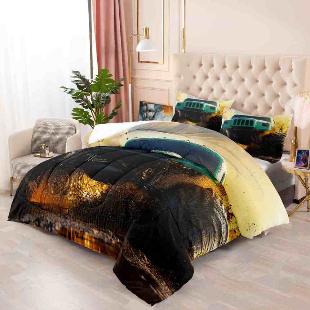 Golden Sunset Mud Truck Off-Road Bedding Set Teen Room | CozyLil