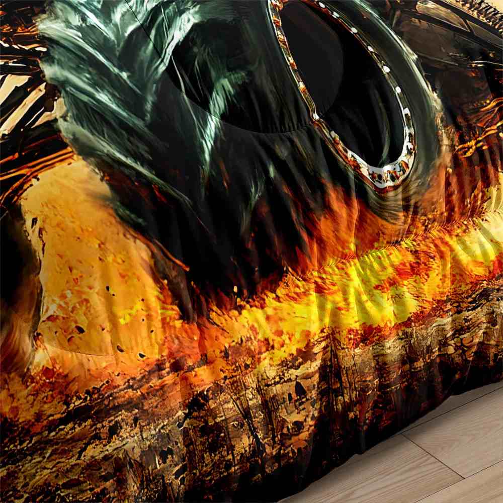 Fiery Extreme Off-Road Monster Truck Comforter Set Boys Bedding | CozyLil