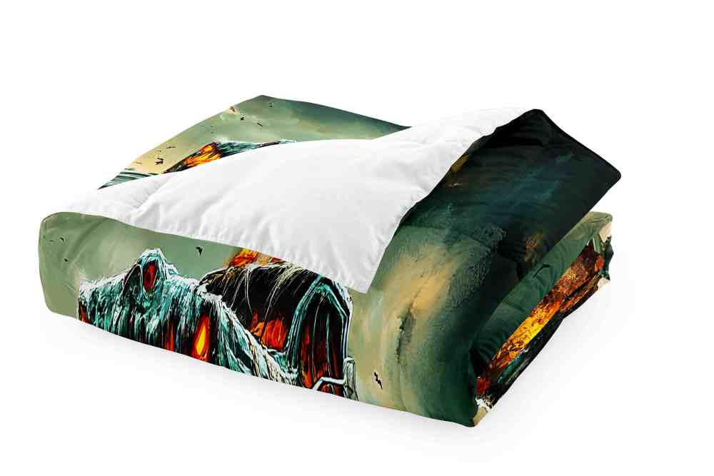 Fiery Extreme Off-Road Monster Truck Comforter Set Boys Bedding | CozyLil