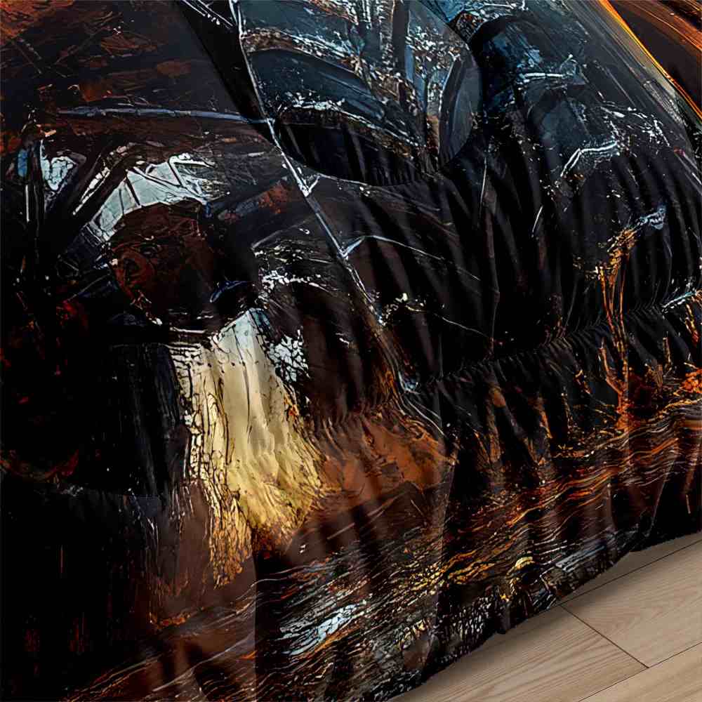 Halloween Pumpkin Monster Truck Comforter Set Kids Room Decor | CozyLil