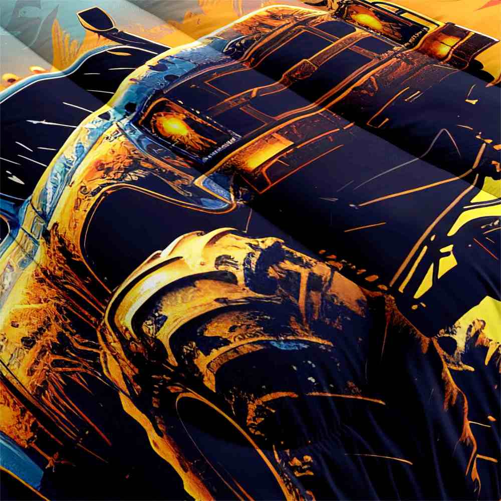 Sunset Desert Off-Road Monster Truck Comforter Set Boys Bedding | CozyLil