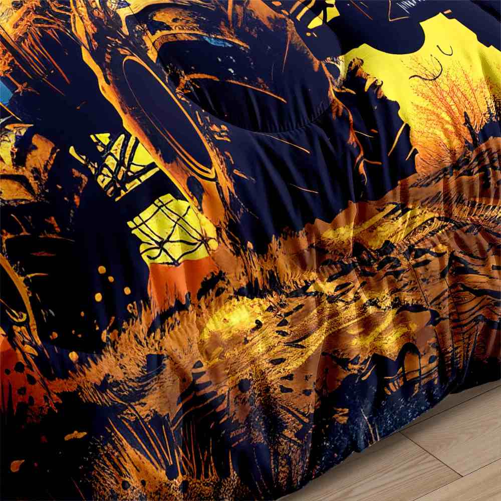 Sunset Desert Off-Road Monster Truck Comforter Set Boys Bedding | CozyLil