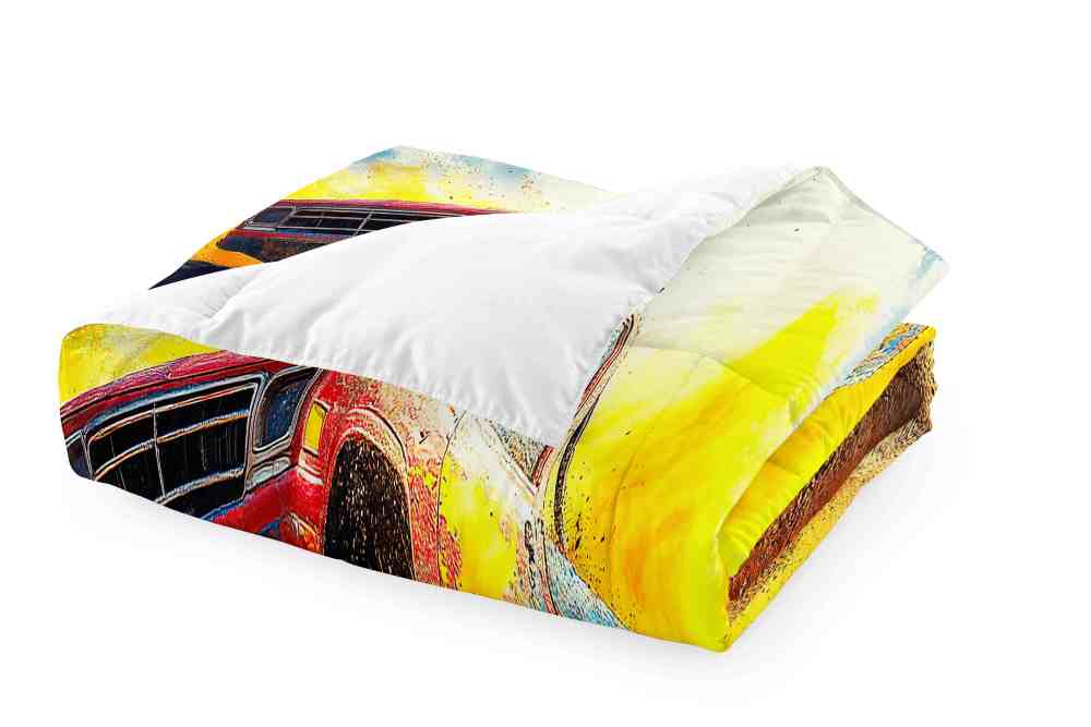 Jumping Dirt Racing Monster Truck Comforter Set Boys Room | CozyLil