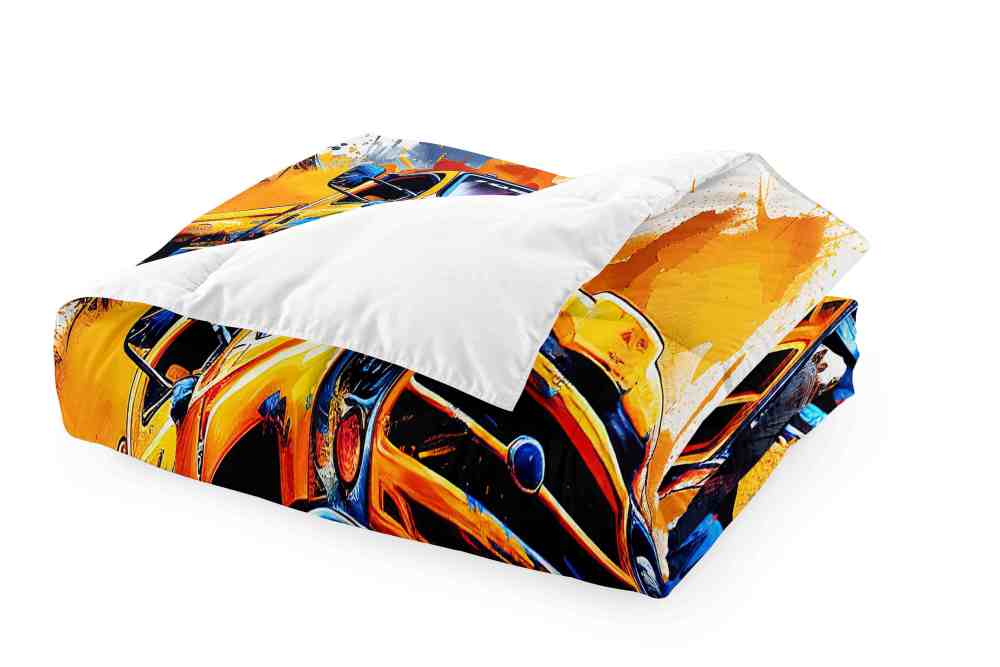 Abstract Watercolor Racing Monster Truck Comforter Set Teens | CozyLil