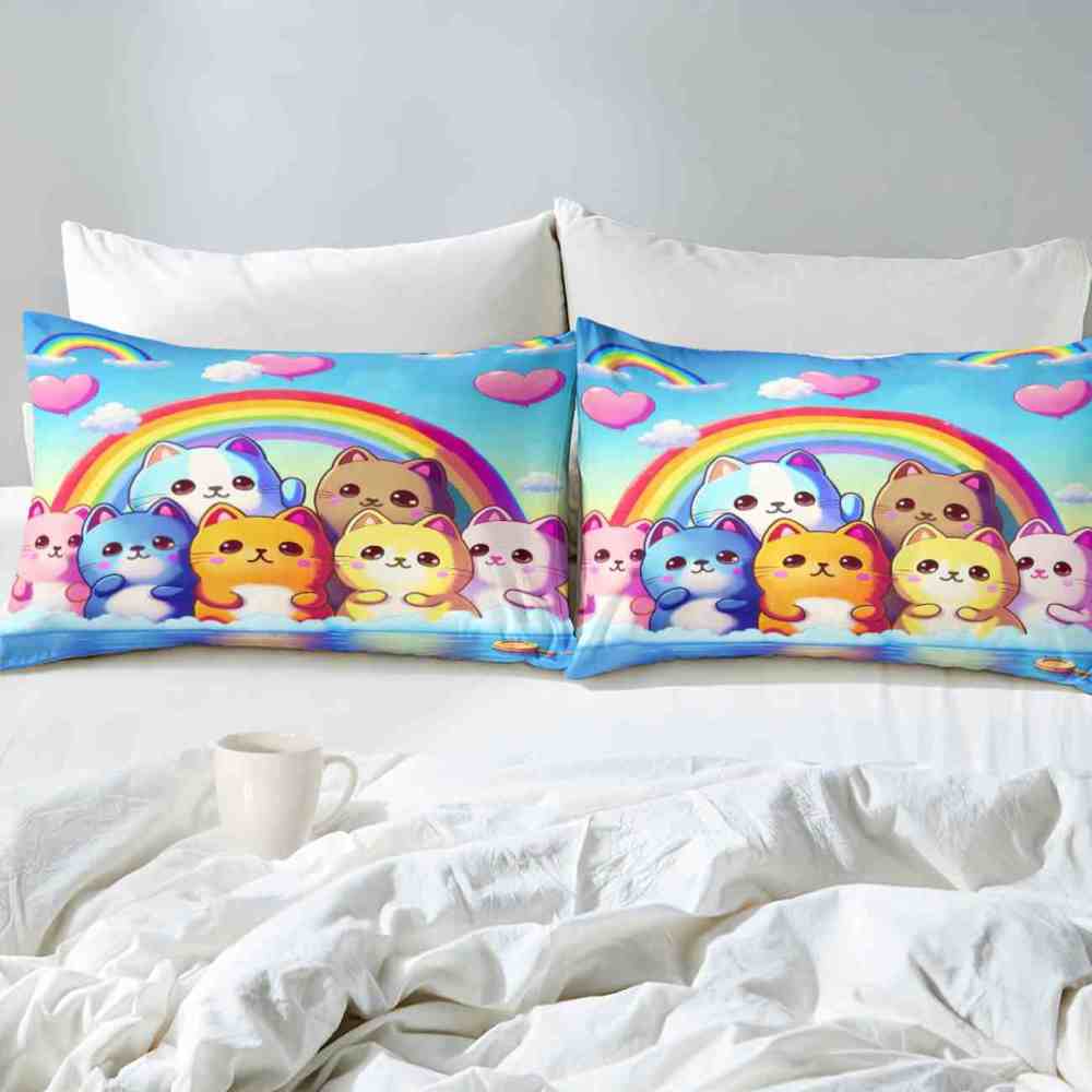 Chibi Rainbow Friends Kids Comforter Set | CozyLil